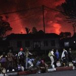 Dad ka qaxaya fulkaane ka qarxay Koongo