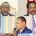 XOG:-Farmaajo, Bashiir Goobe iyo C/llaahi Maxamed Nuur oo shir xasaasi ah ku dhexmaraya Villa Soomaaliya.