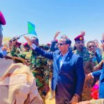 Madaxweynaha Hirshabeelle iyo wafdi uu hogaaminayo oo lagu soo dhaweeyey Beledweyne