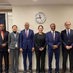 Wafdi uu hogaaminaayo Wasiirka Maaliyada oo shirar uga qeyb galaya dalka Mareykanka.