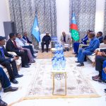 Wafdigii Wasiirka Arrimaha Gudaha Soomaaliya oo gaaray degmada Xudur