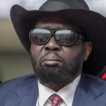 Muuqaal muujinaya in Madaxweynaha South Sudan isku kaadiyay oo la baahiyey